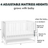 Birdie 3-In-1 Convertible Crib, White - Cribs - 8