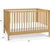 Birdie 3-In-1 Convertible Crib, Honey - Cribs - 9