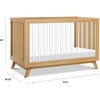 Otto 3-In-1 Convertible Crib, Honey & Acrylic - Cribs - 8