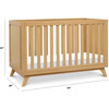 Otto 3-In-1 Convertible Crib, Honey - Cribs - 9