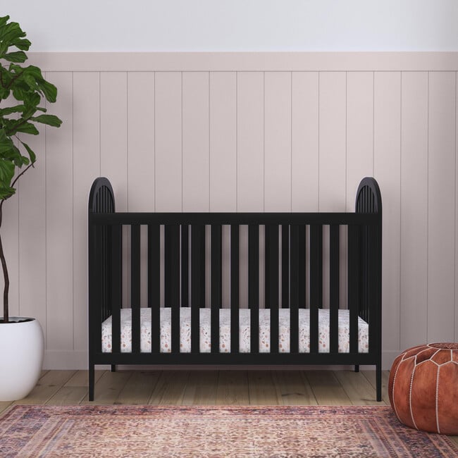 Beau 3-In-1 Convertible Crib, Ebony - Cribs - 3