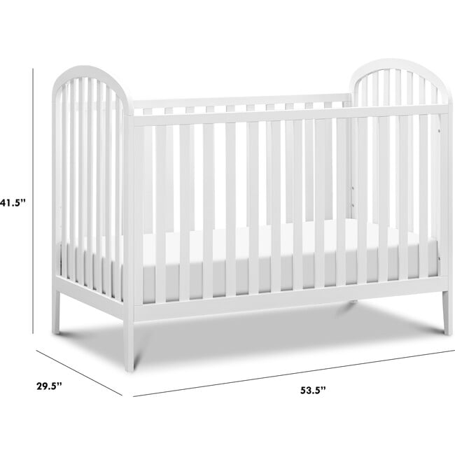 Beau 3-In-1 Convertible Crib, White - Cribs - 9