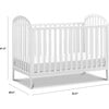 Beau 3-In-1 Convertible Crib, White - Cribs - 9