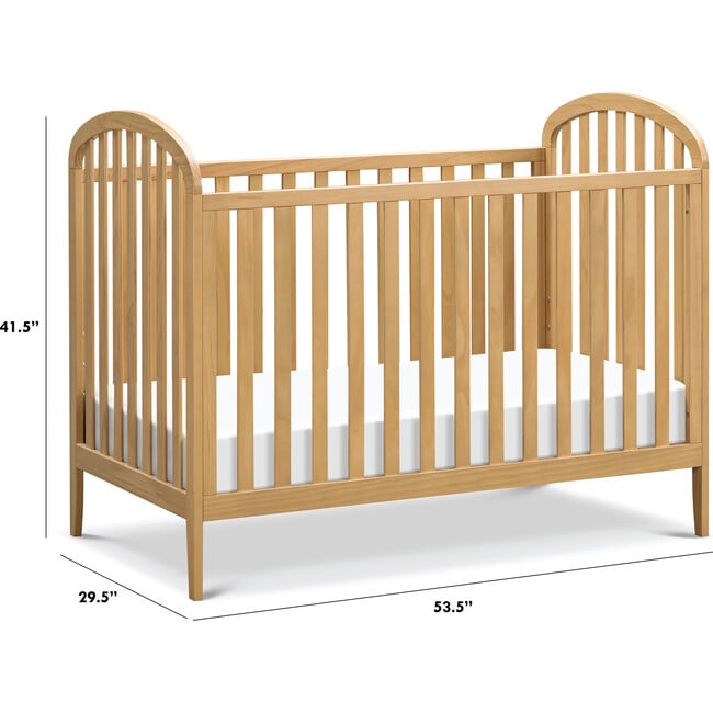 Beau 3-In-1 Convertible Crib, Honey - Cribs - 9