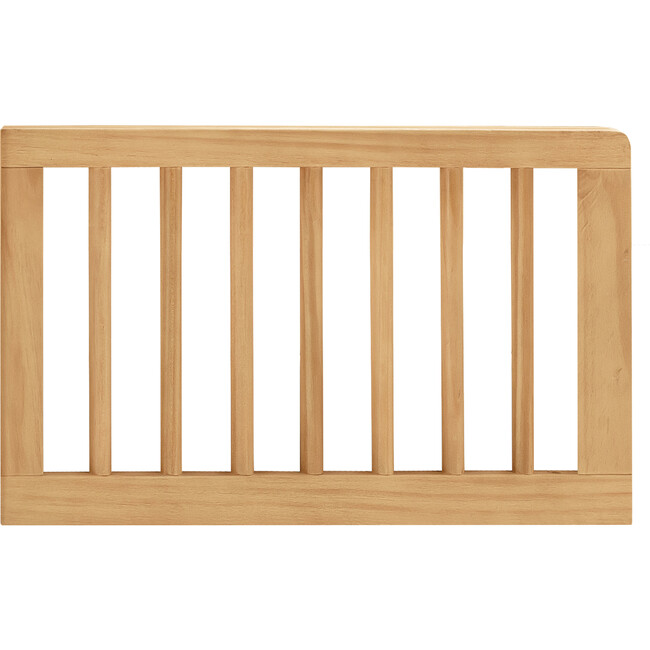 Toddler Bed Wooden Safety Full Rail Conversion Kit, Honey