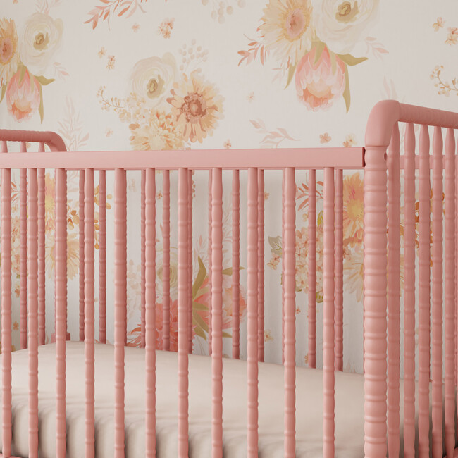 Jenny Lind 3-in-1 Convertible Crib, Blush Pink - Cribs - 3