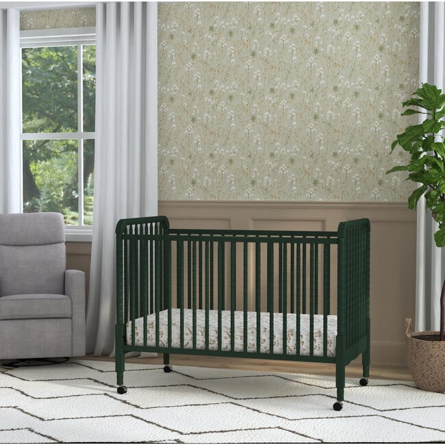 Jenny Lind 3-in-1 Convertible Crib, Ebony - Cribs - 4