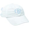 Customizable Bow Baseball Hat, White - Hats - 1 - thumbnail