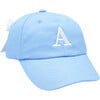 Customizable Bow Baseball Hat, Blue - Hats - 1 - thumbnail