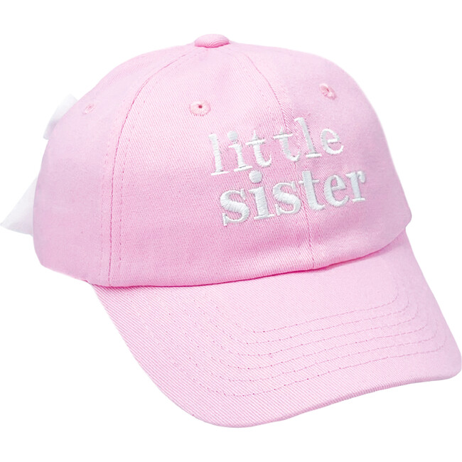 Little Sister Bow Baseball Hat, Pink