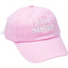 Little Sister Bow Baseball Hat, Pink - Hats - 1 - thumbnail