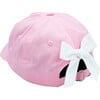 Little Sister Bow Baseball Hat, Pink - Hats - 3