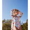 Texas Butterflies Print Strapless One-Piece Swimsuit, White - One Pieces - 2