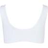 Amazonas Deep Neck Front Knot Bikini Top, White - Two Pieces - 3