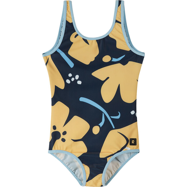 Uimaan Floral Print Swimsuit, Navy