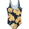 Uimaan Floral Print Swimsuit, Navy - One Pieces - 2