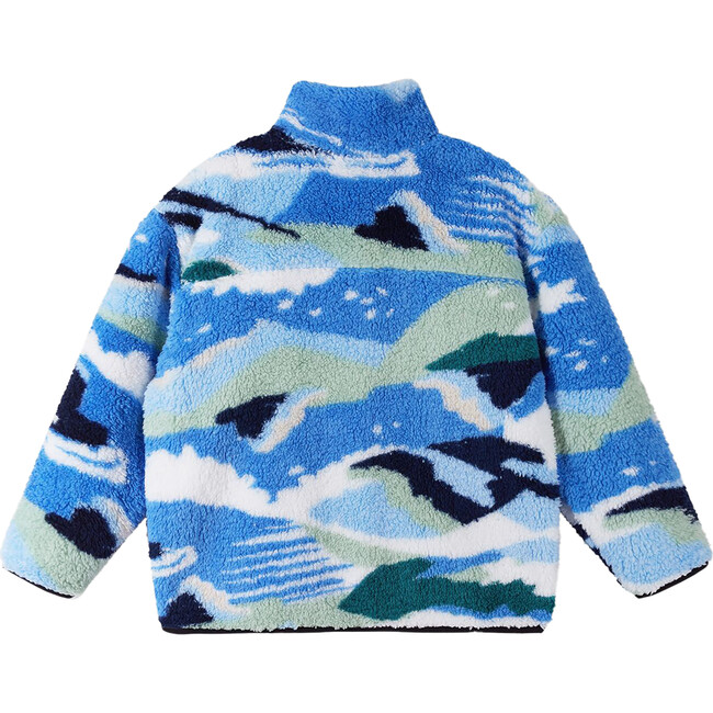 Turilas Sherpa Fleece Full-Zip Sweater, Cool Blue - Sweaters - 3