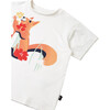 Siirto UV Protect Print T-Shirt, Off-White & Blue - T-Shirts - 3