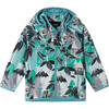 Moomin Vindskydd Windfleece Hooded Jacket, Green Aqua - Jackets - 1 - thumbnail