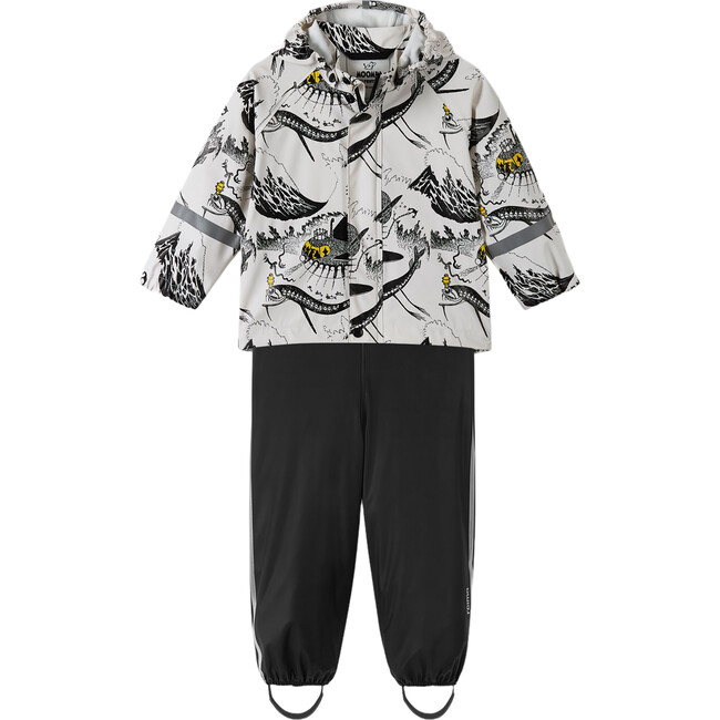 Moomin Plask Rain Outfit Set, Off-White