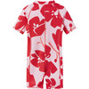 Vesihiisi UPF 50+ One-Piece Overall Swimsuit, Misty Red - Overalls - 2