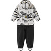 Moomin Plask Rain Outfit Set, Off-White - Mixed Apparel Set - 3