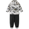 Moomin Plask Rain Outfit Set, Off-White - Mixed Apparel Set - 4