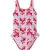 Korfu UPF 50+ One-Piece Swimsuit, Misty Red - One Pieces - 1 - thumbnail