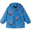 Hete Reimatec Waterproof Spring Jacket, Cool Blue - Jackets - 1 - thumbnail