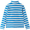 Iisisti Striped Full-Zip Sweater, Cool Blue - Sweaters - 2