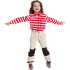 Iisisti Striped Full-Zip Sweater, Reima Red - Sweaters - 8