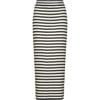 Women's Carrie Stripe Tube Skirt, Ivory and Black Stripe - Skirts - 1 - thumbnail