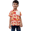 Sunset Dragon Print Cotton Casual Shirt, Red - Button Downs - 4