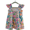 Jungle Bungle Print Cotton Tiered Dress, Multicolors - Dresses - 2