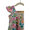 Jungle Bungle Print Cotton Tiered Dress, Multicolors - Dresses - 3