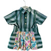 Jungle Bungle Print Cotton Playsuit, Green - Rompers - 1 - thumbnail