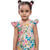 Jungle Bungle Print Cotton Tiered Dress, Multicolors - Dresses - 6