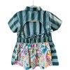 Jungle Bungle Print Cotton Playsuit, Green - Rompers - 2