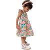 Jungle Bungle Print Cotton Tiered Dress, Multicolors - Dresses - 8