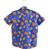I-Peel-Good Print Cotton Hawaiian Shirt, Blue - Button Downs - 2