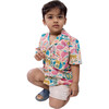 Jungle Bungle Print Cotton Hawaiian Shirt, Multicolors - Button Downs - 5