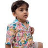 Jungle Bungle Print Cotton Hawaiian Shirt, Multicolors - Button Downs - 6
