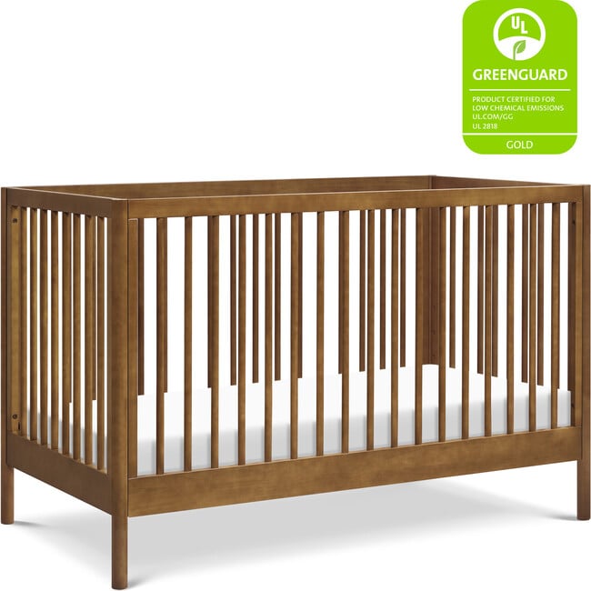 Birdie 3-In-1 Convertible Crib, Walnut - Cribs - 2