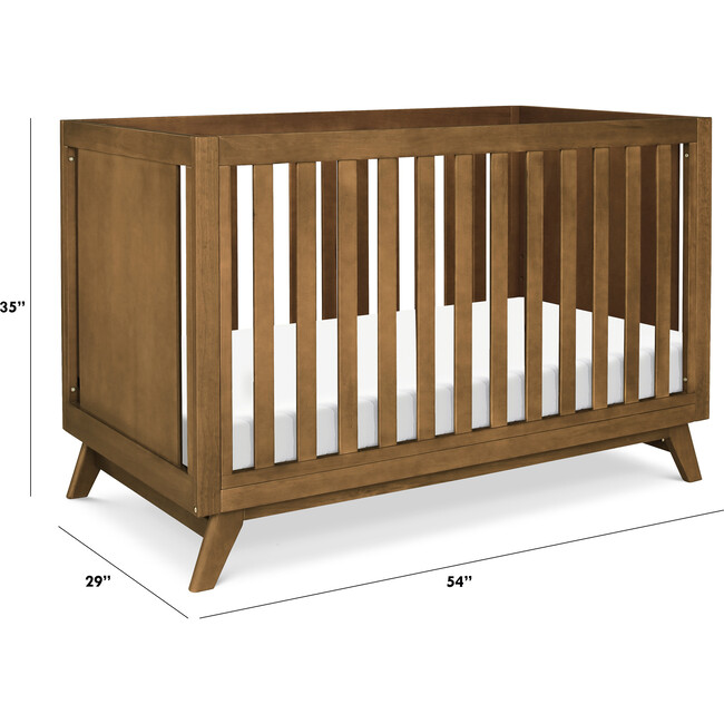 Otto 3-in-1 Convertible Crib, Walnut - Cribs - 6