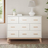 Scoot 6-Drawer Dresser, White & Washed Natural - Dressers - 9