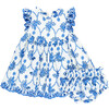 Baby Girls Cynthia Dress Set, Blue Eyelet - Dresses - 1 - thumbnail