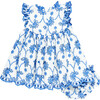 Baby Girls Cynthia Dress Set, Blue Eyelet - Dresses - 6