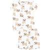 Pugs Short Lounge Wear Set, White - Mixed Apparel Set - 1 - thumbnail