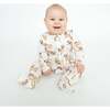 Pugs 2-Way Zipper Footie, White - Footie Pajamas - 2
