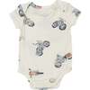 Vintage Motorcycles Bodysuit, Beige - Onesies - 1 - thumbnail